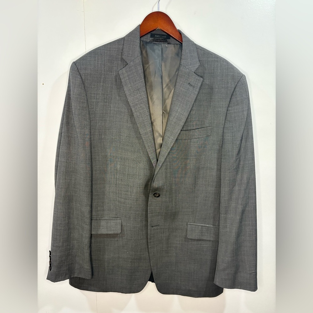 Men's Ralph Lauren Wool Gray Suit Jacket Size 44R